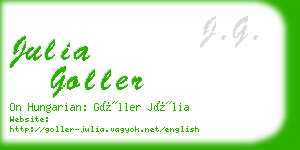 julia goller business card